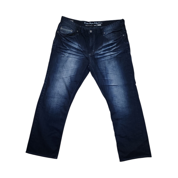 i jeans by Buffalo Men's Dark Blue Relaxed Jeans - Picture 1 of 6